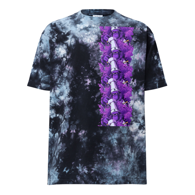 Oversized tie-dye t-shirt Purple Chef